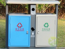 物業兩分類冷軋鋼板垃圾桶